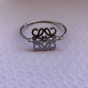 Loewe Elegant Silver Bracelet with Loewe Design